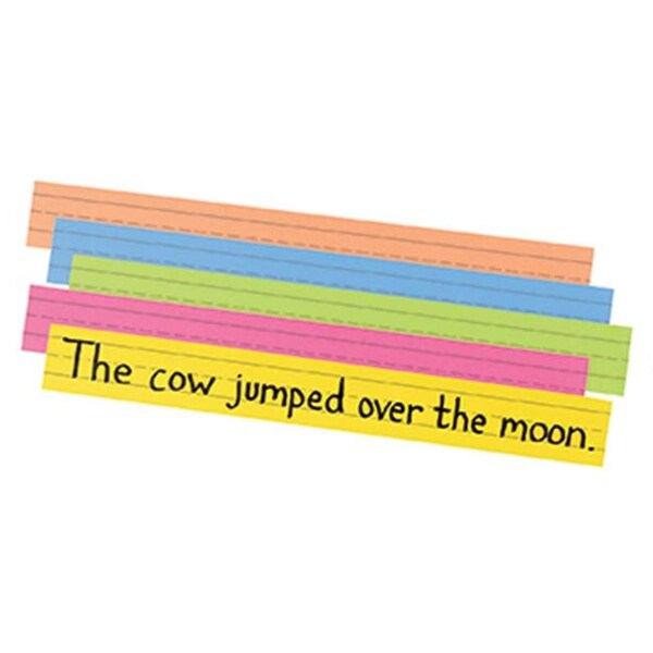 Pacon Corporation Pac1733 Peacock Super Brt Sentence Strips 3 X 24 Assorted Colors 100-Pk PAC1733 - main